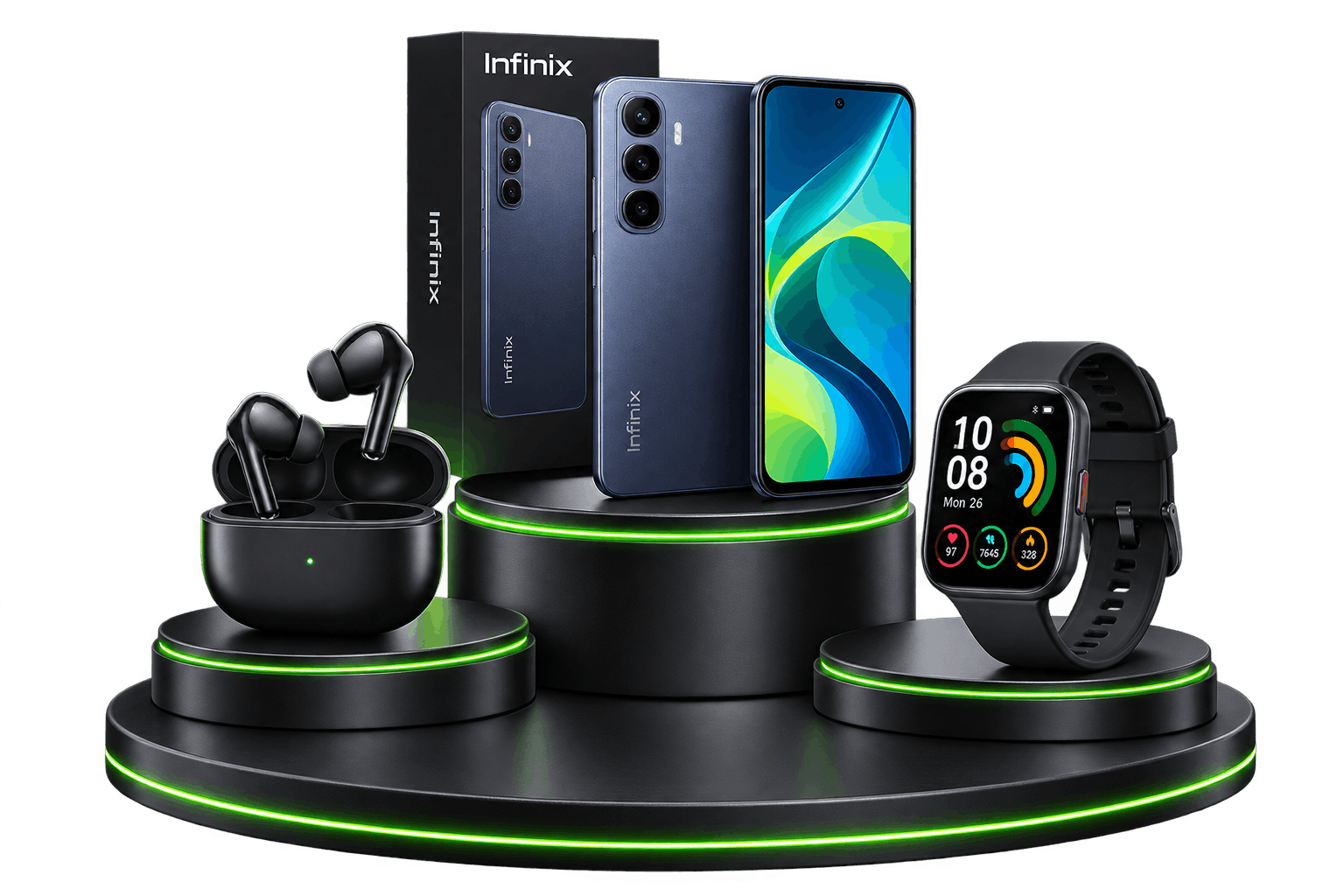Celular, audífonos y smartwatch a crédito