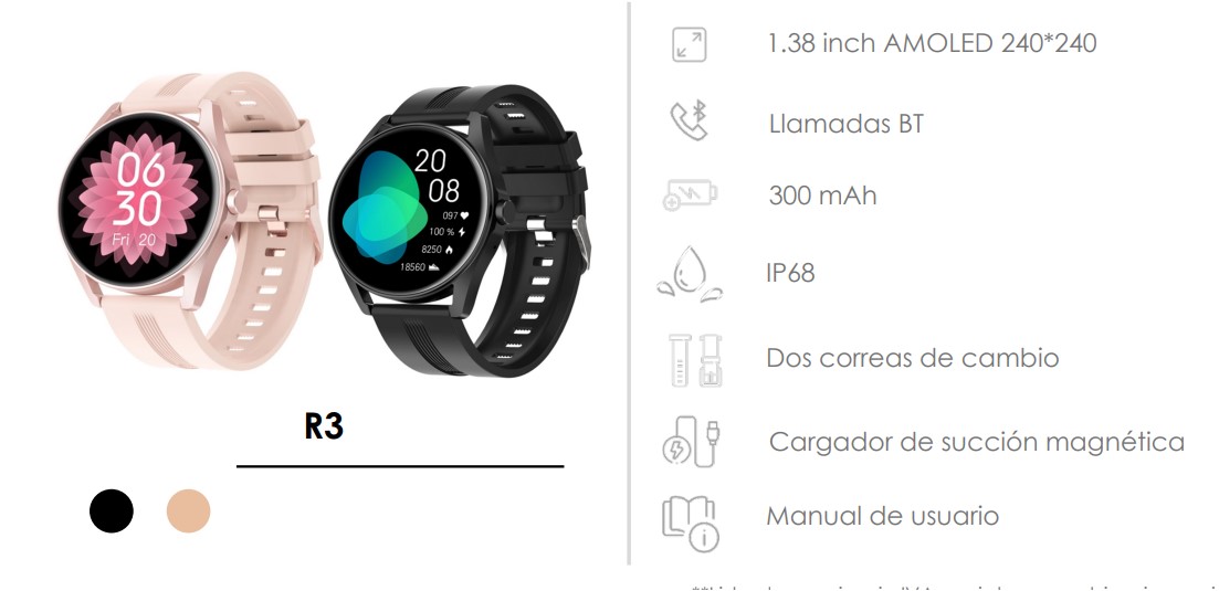 SMART WATCH G-TIDE MODELO R3