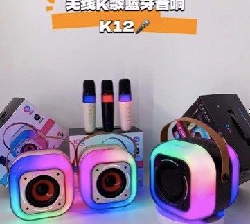 BOCINA CON LUCES LED MODELO K12